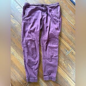 Women’s Black Diamond cotton twill joggers size M